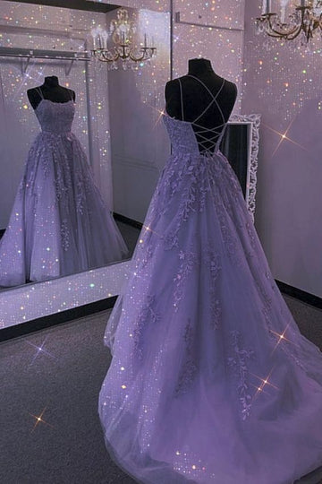 Backless Lace Prom Gown Long Prom Dresses HZ1023